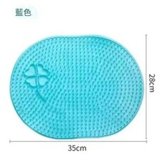 地貼式洗腳刷, 懶人搓澡神器 藍色, 1個
