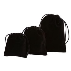 ??벨벳주머니 벨벳 파우치 주머니 블랙 8X10cm 파우치 무지파우치 벨벳주머니 벨벳파우치 복주머니