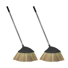 월드크린 잘쓸려 스텐 갈대비, 2개, 블랙