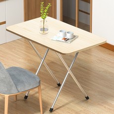 접이식 책상 탁자 테이블 거실 이동식 벽부착 벽걸이 롱 80x40x70 직사각 테이블 화이트, 단풍나무 색상