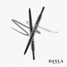 DAYLA黛樂美妝 超立體雙效眉粉筆(3色 眉粉0.2g 眉筆0.3g ) 持久顯色 自然柔和 新手適用, 1個, #2 自然咖, 自然咖