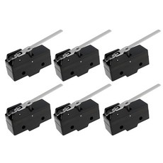 Be In Your Mind 6X 롱 레버 마이크로 여행용 스위치 LXW5-11N1 15A 250V 산업용 인큐베이터 모터용 122030, Be In Your Mind 6X 롱 레버 마이크로 여