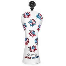 Golf Mallet 퍼터 커버 헤드커버 USA 럭키 클로버 마그네틱 클로저 프리미엄 가죽 골프 헤드커버 골프 DF3 퍼터에 적합 말렛 퍼터 헤드커버(DF3 퍼터용), 하이브리드(1개)