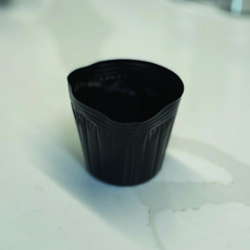 컵포트4치(16) 국내산 검정비닐포트 1개 모종 묘목 플라스틱화분 분갈이흙, 검정