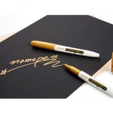 모나미 굵은글씨 네임펜 금색 은색 모음 12개묶음 han+881mn