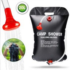 태양열 캠핑 샤워백 워터백 캠핑물통 물주머니 워터저그 20L, 1개