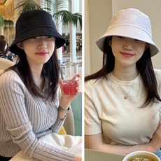 러블루 1+1 남녀공용 코튼 데일리 버킷햇 벙거지모자