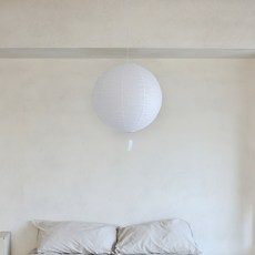 케이트가든 천장 한지 조명 촘촘한 달 조명 화이트, 30cm+모빌옵션