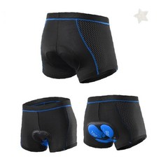 남성 자전거 라이딩 속옷 쿠션 패드 내장형 사이클 언더웨어 통기성 메쉬 구조