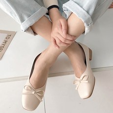라블 초경량 말랑 리본 플랫 슈즈