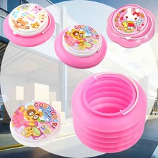 자바라 물통 핑크 랜덤1개 학교미술용품 그림도구 수채화붓물통 수채물감세척 수채화화방재료 접이식물통