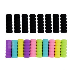 제시디자인 애벌레 펜그립 세트 애벌레연필그립, 8p 블랙