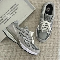뉴발란스 990v4 메이드인USA 스니커즈 그레이 실버 U990GR4