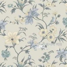 꽃무늬 벽지 수입 엔틱 거실 붙이는, 멀티컬러