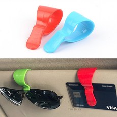 더휴즈 차량용 선글라스 클립 선바이저 자동차선글라스클립