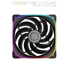 Geometric Future 幾何未來 Squama 大龍鱗 2503B 14cm ARGB風扇 黑色, 1個