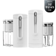 브리든 트래블보틀 휴대용 올인원 여행 디스펜서 보틀세트, 화이트, 1개