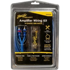 스팅어 SSK4ANL 4Ga 1000W 완전 배선 키트 파란색 10.25 x 7 x 4, Wiring Kit