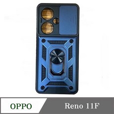 OPPO Reno 11F 手機殼 鏡頭滑蓋 磁吸支架 防摔保護殼