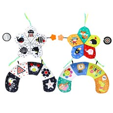 寶寶抬頭訓練玩具 新生兒趴趴枕 學習玩具, 五角星花色款