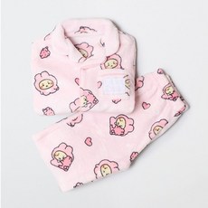 스파오키즈잠옷 수면 극세사 겨울 망그러진곰 파자마 망곰 라이트핑크