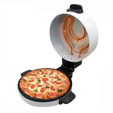 Sanpyl 전기 피자 오븐 30.5cm(12인치) 메이커 실내 조리대 오븐 크리스피 크러스트 스톤 구운 피자 6분 안에 홈메이드 피자! 또는 실외 파티에 이상적 26447, 전기 피자 오븐, 30.5cm(12인치) 피자 메이커