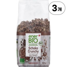 에너바이오 초코 크런치 바이오랜드 enerBiO Chocolate Crunchy Bioland 500g, 3개