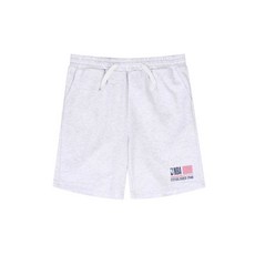NBA USA라벨 5부 팬츠 멜란지그레이 K252TP040P(아이보리)