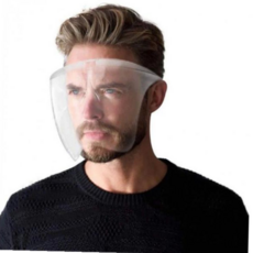 투명안면마스크 투명 플라스틱 위생 안전 안면 페이스쉴드 방진 마스크, 회전형