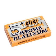 BIC 크롬 플래티넘 양날형(DE) 면도날 - 블레이드 100개