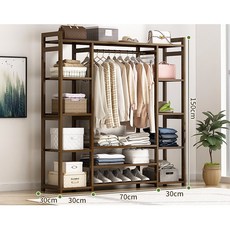 Zoomland 스탠드 시스템 드레스룸 행거 수납행거 옷장행거 선반형 스탠드 인테리어 행거