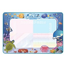 神奇水畫布，兒童益智玩具，清水塗鴉，重複使用，安全無毒，培養色彩認知, 海洋世界, 1個