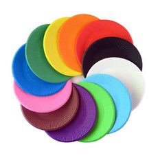 종이접시(10개)/국산/칼라종이접시/색접시/만들기재료, 검정(10개)