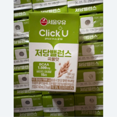 클릭유 서울우유 저당밸런스 곡물맛, 72개, 140ml