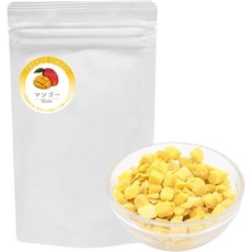 동결 건조 망고 다이스컷 곡물 크기 10mm 20g 시험 첨가물 미사용 설탕 무첨가 제과 재료 과자 만들기 토핑, 1개, 상세페이지 참조