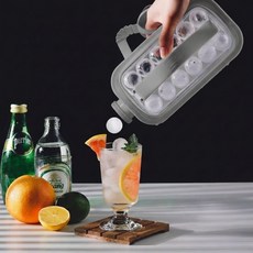 셀클릭 간단하게 얼리는 원터치 얼음 트레이 물병, 1개, 그레이