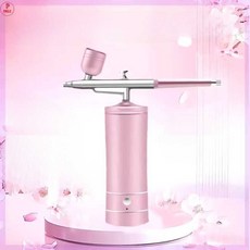 앰플 분사기 관리실 수분 모발 스프레이건 피부샵 충전식 뷰티 두피 에센스 미스트 휴대용, 상세페이지 참고, 피치 핑크 에어브러시