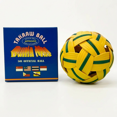 TAKRAW BALL 세팍타크로 공 인도네시아 운동 생활체육, 1개, 노랑/체육