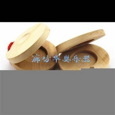 廟坊木製拍板, 玩具幼兒園兒童早教圓舞板, 1個