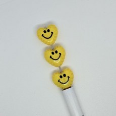 볼펜꾸미기 볼꾸 동대문 꾸미기 DIY 스마일 풍선 하트 통통 옐로우