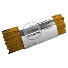 550傘繩 7芯傘繩 軍規拉力4mm 30公尺 高強度戶外求生繩 登山露營必備, 蜂蜜黃, 1個