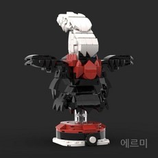 레고 호환 블록 MOC 머리 포켓몬 신수 조립 모델 장식품 DIY, Dacrey 465개, 1개