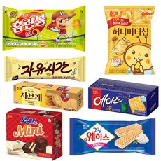 HAITAI 海太 精選綜合人氣餅乾零食組, 1組, 7款零食