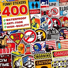 Arme Funny Hard Hat Stickers for Men & Adults 400 Pcs Blue Collar Welder Electrician Lineman C, Arme Funny Hard Hat Stickers f