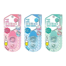 PLUS 普樂士 TG-1511 豆豆貼魔蛋 雙面膠帶 6mm*8M, 1個, 54-118 綠