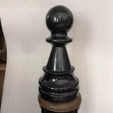 대형 체스말 FRP 조형물 야외 체스 행사 장식 조각상, 소형 폰 검정 0.58m, 1개
