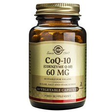 SOLGAR CoQ-10無麩質無糖素食膠囊, 1個, 60 件