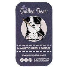 The Quilted Bear Needle Minder - 바느질 및 자수 바늘을 보관할 수 있는 니들 마인더 자석 십자수 용품 및 자수 용품을 바느질할 때 안전한 십자수 바, 콜리 도그