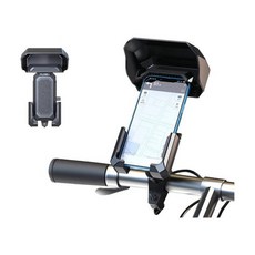 POLYWELL 自行車機車手機支架 遮陽手機架 可360度旋轉 機械式固定夾 保護手機 台灣現貨, 圖片色