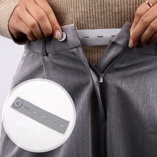 바지 허리늘리기 밴딩 매직단추 그레이, 본상품